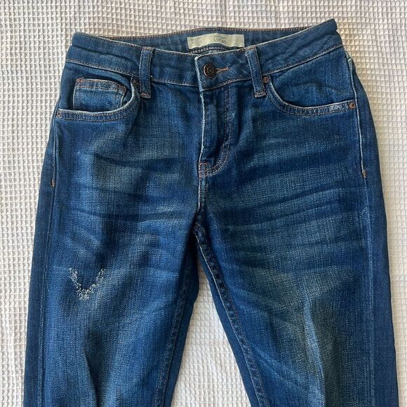 Topshop Motto Lucas Skinny Distressed Ripped Women's Jeans size 25 - Picture 4 of 10